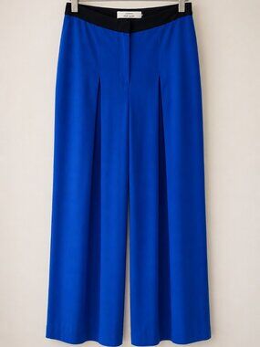 Robert Rodriguez Cobalt Blue Silk Wide-Leg Pants Size 0 (fits XS and S)